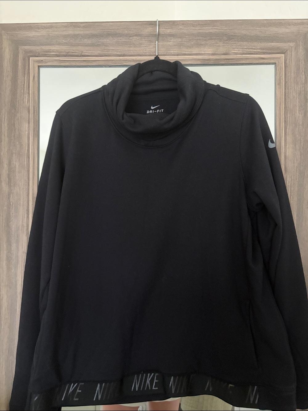 Nike Black Women’s Dri-FIT Turtleneck Sweatshirt